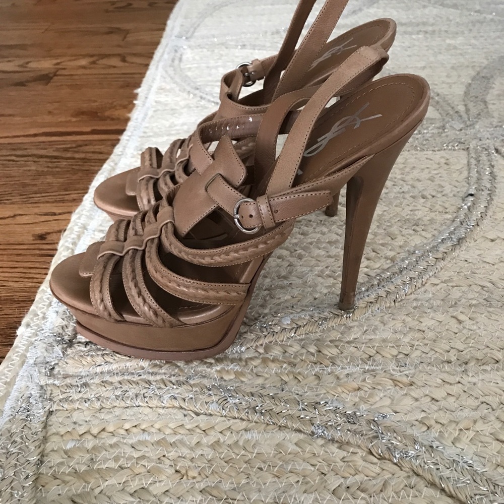 YSL Yves Hamptons Gladiator Braided Sandals - Picture 3 of 5